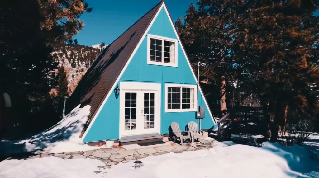 The Allure of the Blue A-Frame Cabin