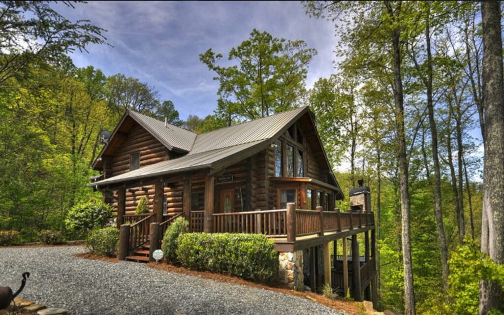 Beautiful Log Cabin And Modern Luxury Interior