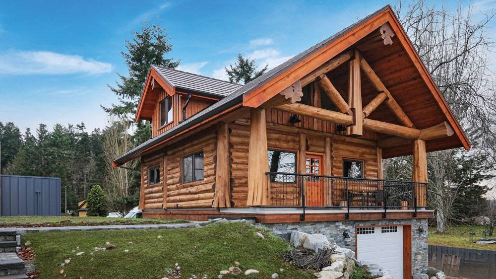 The Charming Log Cabin With A Beautiful Porch