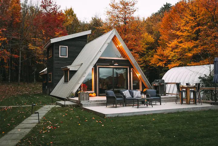 Escape To Tranquility: A-Frame Cabin In Stamford, New York