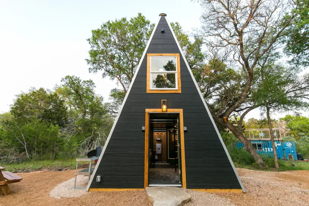 Discovering the Modern A Marble Falls A-Frame Cabin