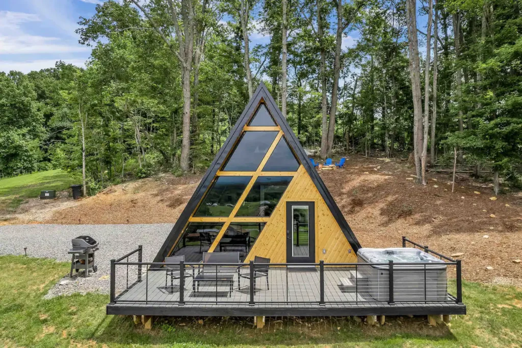 Unveiling the Charm of a Private Mountain A-Frame Cabin