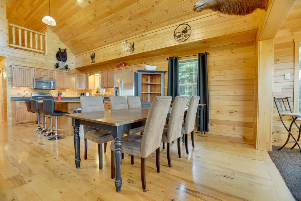 stunning log cabin